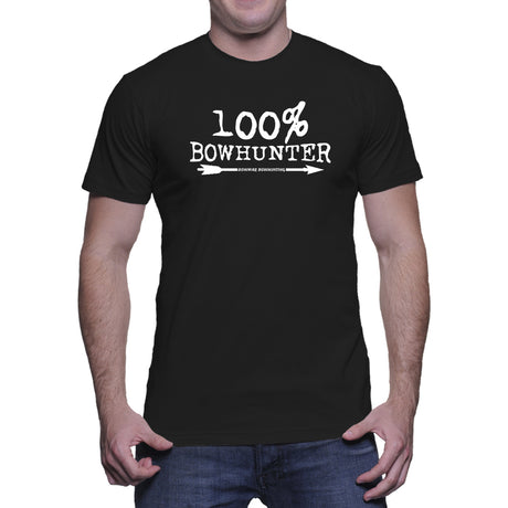 100% Bowhunter Mens Tee - black