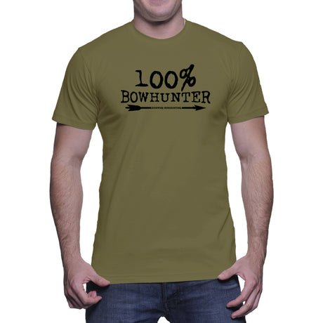 100% Bowhunter Mens Tee - green