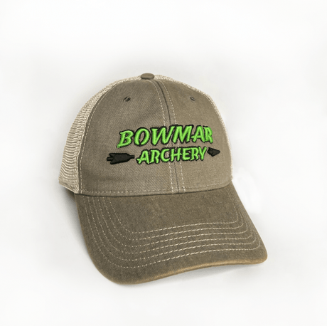 bowmar archery khaki trucker hat