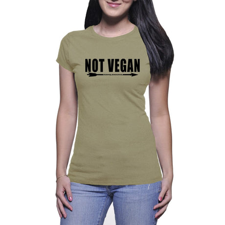 Green - Not Vegan Womens Tee | Bowmar Archery Apparel